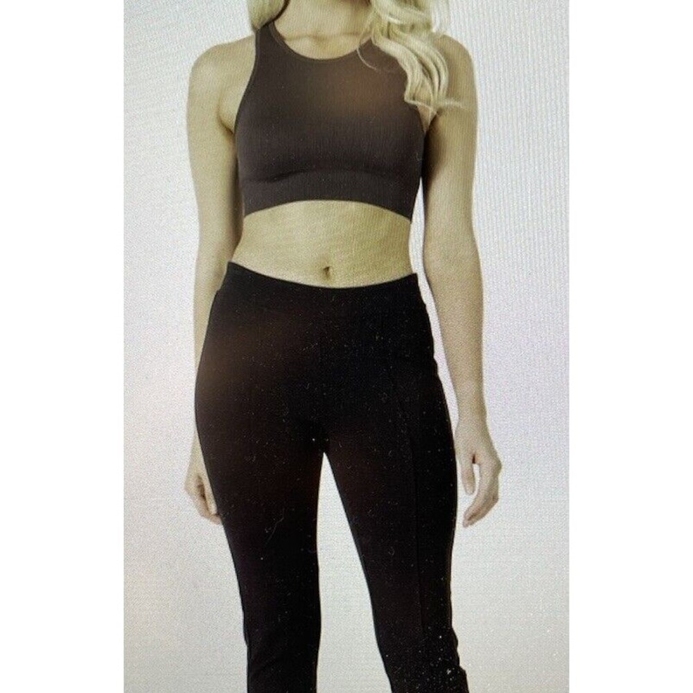 NWT Vertigo Paris Women’s Seamed Ponte Legging High Rise Black Skinny Size Small